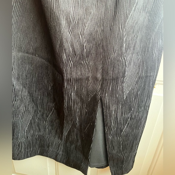 Black Halo Women’s Textured‎ Jackie O Black Knee Length Sheath Dress Size 10 - Picture 5 of 8